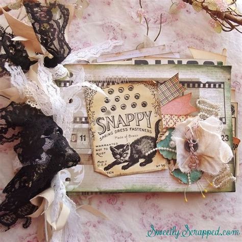 Vintage Inspired Album By Sweetly Scrapped Cool Journals Fabric