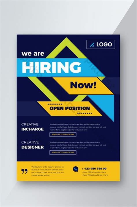 Job Vacancy Flyer Template Poster Ai Free Download Pikbest