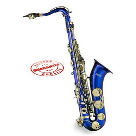 Hawk Blue Tenor Saxophone With Case Mouthpiece And Reed