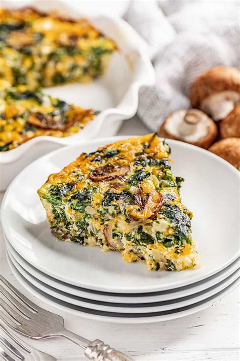 Easy Crustless Spinach Quiche Honey And Bumble Boutique
