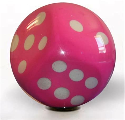 Clear Dice Bowling Ball Pink Sports And Outdoors