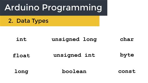 Using Data Types In Arduino Programming Circuit Basics