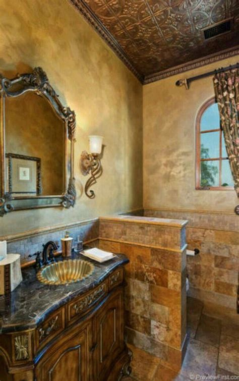 Tuscan Bathroom Designs Decorating A Small Bathroom