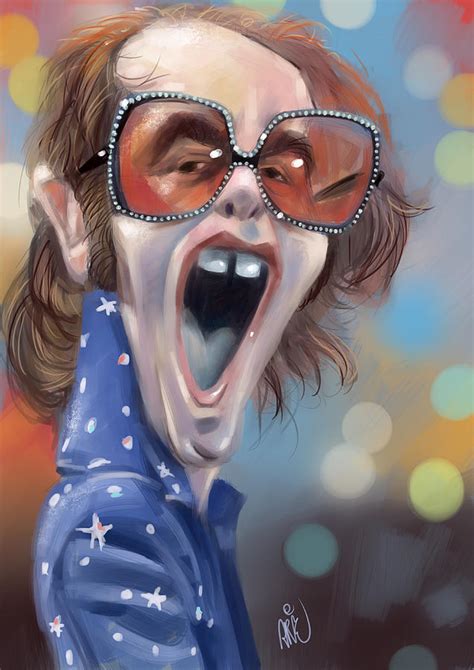 Elton John Digital Art By Arie Vanderwyst Fine Art America