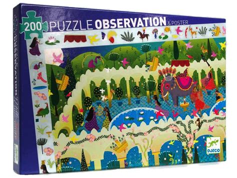 Collection of jigsaw puzzles at a discount is constantly updated. Observation puzzle 200 pieces, 1001 nights - Djeco | Calm ...