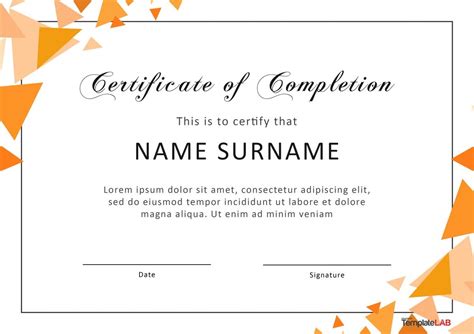 23 Free Certificate Of Completion Templates Word Powerpoint
