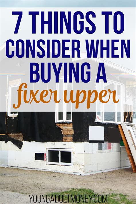 7 Things To Consider When Buying A Fixer Upper Young Adult Money