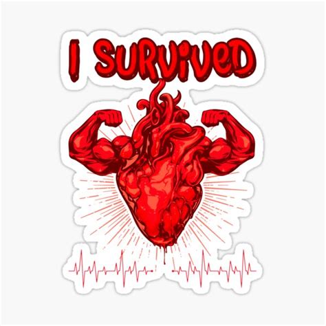 Heart Attack Shirt Funny Heart Attack Survivor Novelty T Sticker