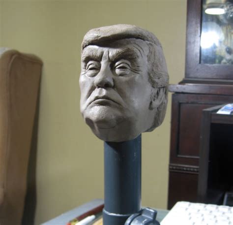 Trump Bobble Head Clay Original By Neal Betts