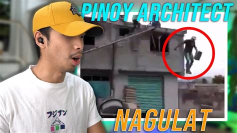Pinoy Architect Reacts To Flying Construction Worker Youtube