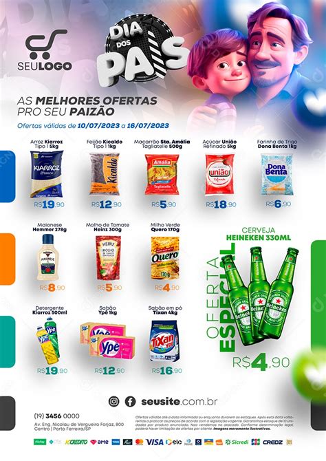 Tabloide Supermercado Dia Dos Pais As Melhores Ofertas Social Media Psd Edit Vel Download