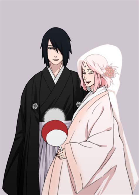 Sasusaku Wedding Day Sasuke Uchiha Sasusaku Anime Naruto Sasuke