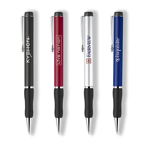 Metal Collection Promotional Twist Pen With Grip Custom Twist Pens