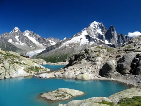 Jezero Lac Blanc U Chamonix Foto Fotografie Francouzské Alpy