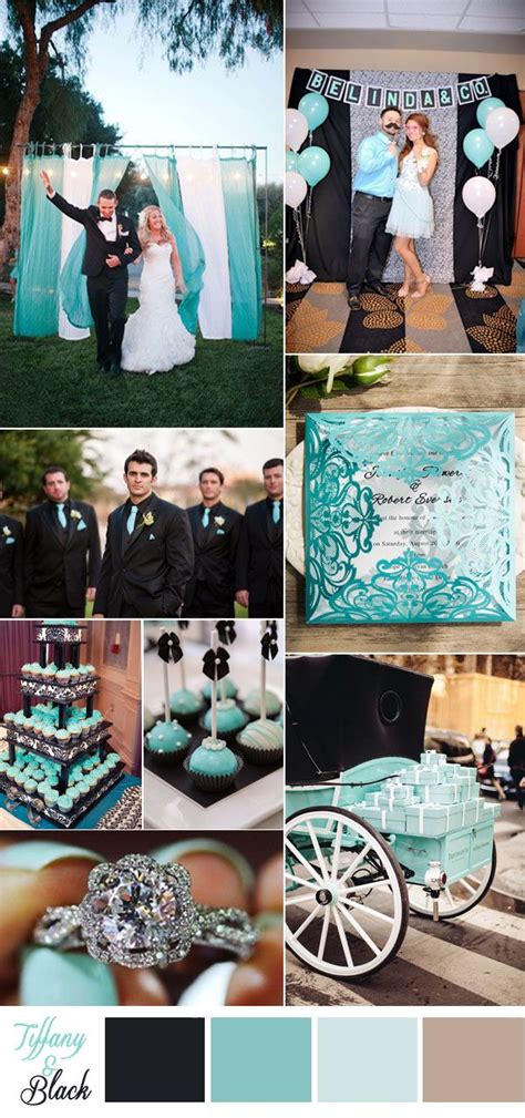 Tiffany Blue And Black Wedding Colors Wedding Theme Colors Wedding