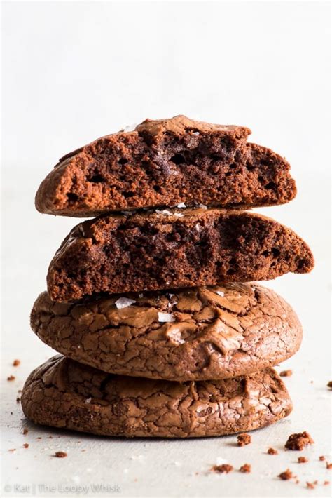 Fudgy Chocolate Brownie Cookies Gluten Free The Loopy Whisk
