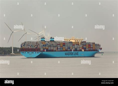 Rotterdam The Netherlands Circa 2017 Maersk Triple E Class