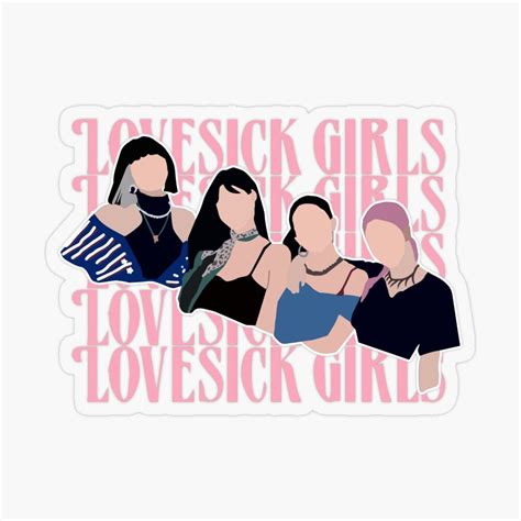 Blackpink Lovesick Girls Sticker By Mchda In 2021 Sticker Blackpink