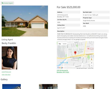 Online Database And Workflow Templates Real Estate Listings