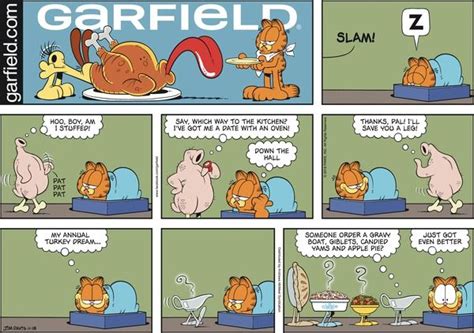 Thanksgiving Dream Garfield Comics