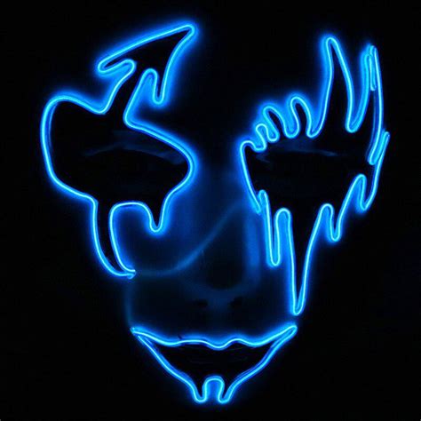 Wiedergabe Erzählen Rückkehr Glow Maske Halloween Überholen
