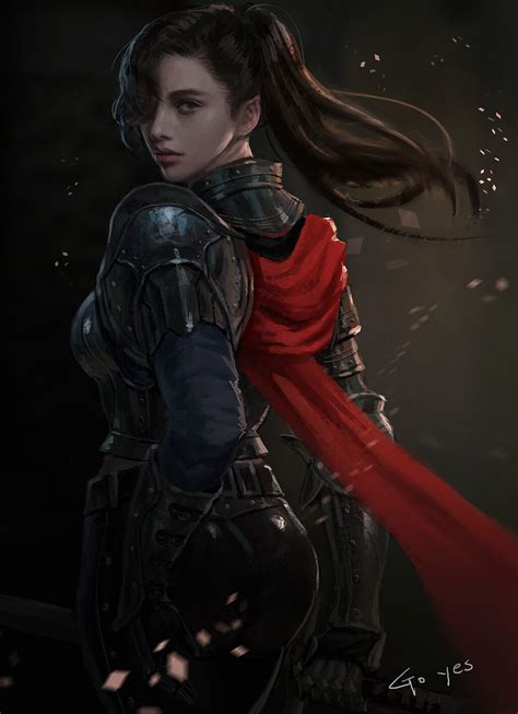 Fantasy Women Warrior Art By Yes Go