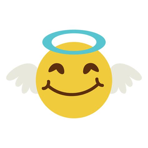 Smiling Angel Face Emoticon 6 Transparent Png And Svg Vector File