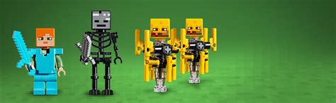 Lego 21154 Minecraft Bridge Alex Minifigure Wither Skeleton Figure