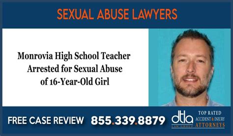 Monrovia High School Teacher Arrested For Sexual Abuse Of 16 Year Old