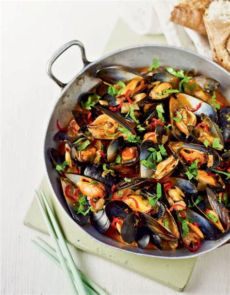 Red Thai Spicy Mussels Recipe Delicious Magazine Recipe Mussels Recipe Recipes Braised