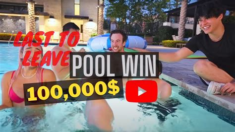 Last To Leave Pool Wins Youtube