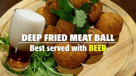 Fried Meatball Recipe Crispy On The Outside And Soft On The Inside