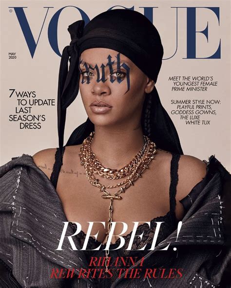 Rihanna On The Cover Of British Vogue Rihanna