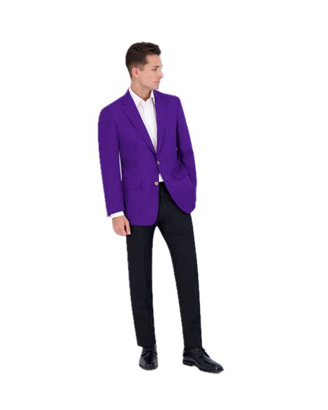 Neil Allyn Mens Purple Blazer Jacket