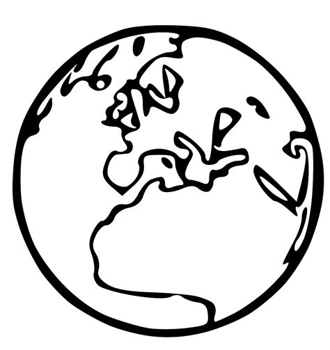 Free Earth Drawing Black And White Download Free Earth Drawing Black