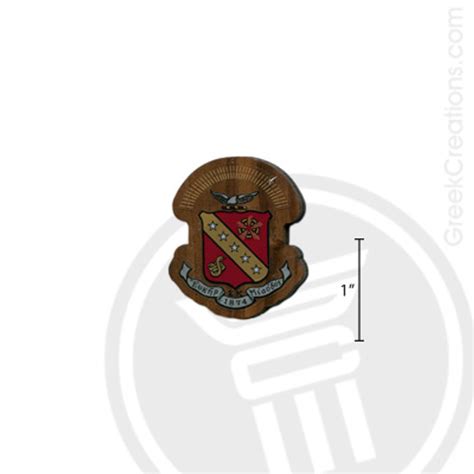 Sigma Kappa Small Raised Wooden Crest By Greek Creations