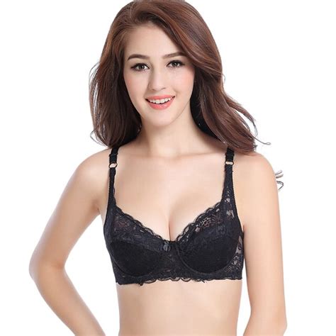 Women Sexy Underwire Padded Up Embroidery Lace Bra 32 40b Brassiere Bra