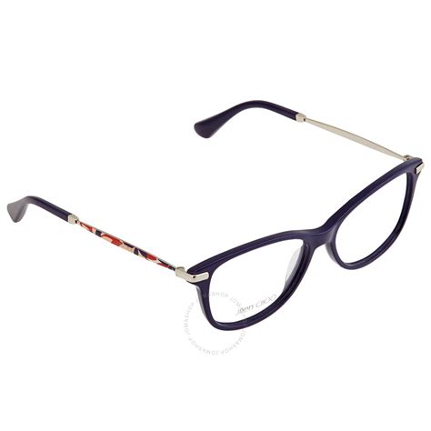 Jimmy Choo Ladies Blue Rectangular Eyeglass Frames Jc2070pjp0052 716736012520 Eyeglasses