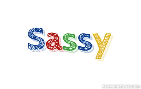 sassy logo free name design tool from flaming text