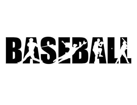 Baseball Svg Files Baseball Silhouette Clipart Baseball Svg Etsy Uk
