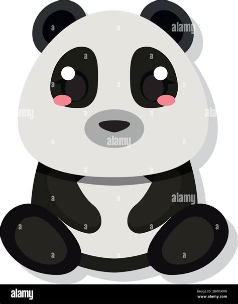 Isolated Cute Baby Panda Bear Stock Vector Image And Art Alamy