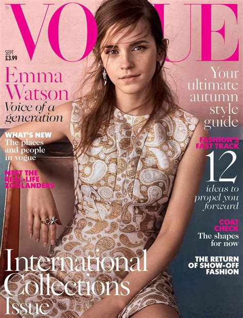 Emma Watson British Vogue Magazine September 2015 Cover