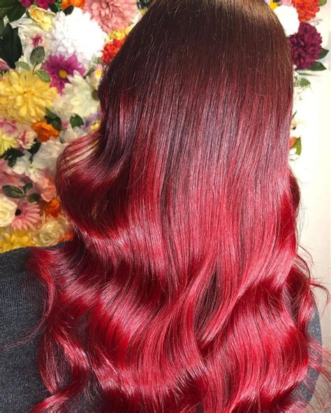 Ruby Red Dyed Hair Red Hair Inspiration Hair Color