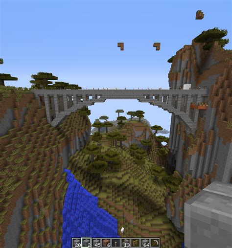 Mountain Bridge Minecraft Houses Minecraft Castle Minecraft