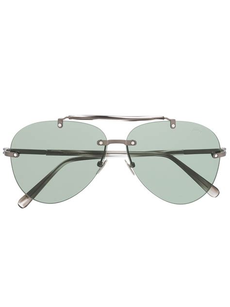 Brioni Tinted Aviator Sunglasses Farfetch