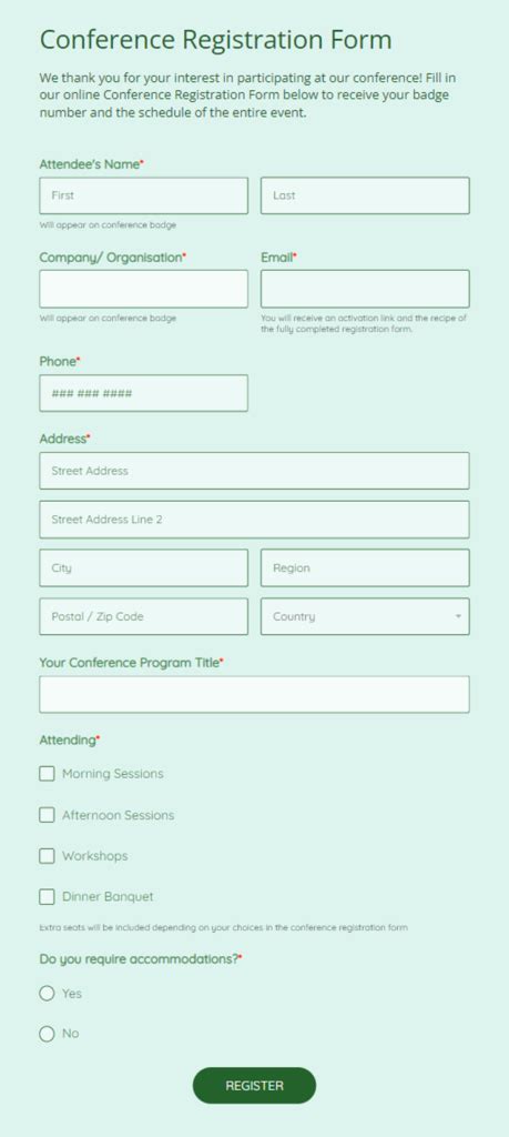 Church Event Request Form Template 123 Form Builder