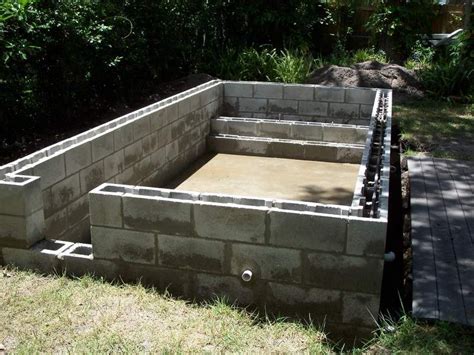 Best case scenario, your pool builder won't charge you double for having dug your own hole. Concrete Block Puppy Pool - in progress - many questions - Page 2 | Small backyard pools, Diy ...