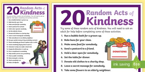World Kindness Day 3rd 6th Random Acts Of Kindness Display Poster