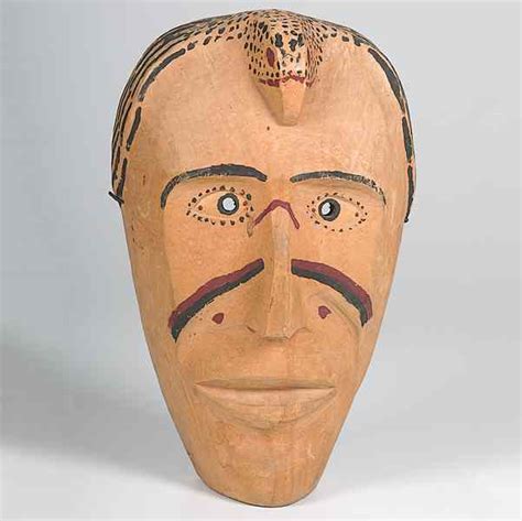 Price Guide For Cherokee Wooden Mask Painted In
