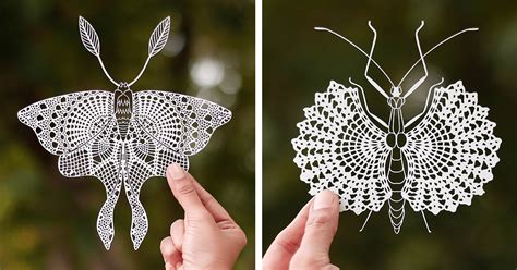 Amazing Paper Art Mimics The Delicate Effect Of Lace